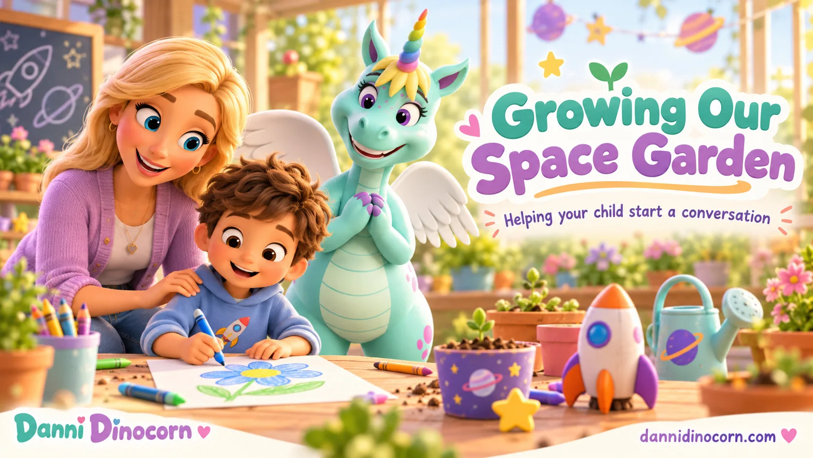 Danni Dinocorn: Growing Our Space Garden — Notice, Ask, Share